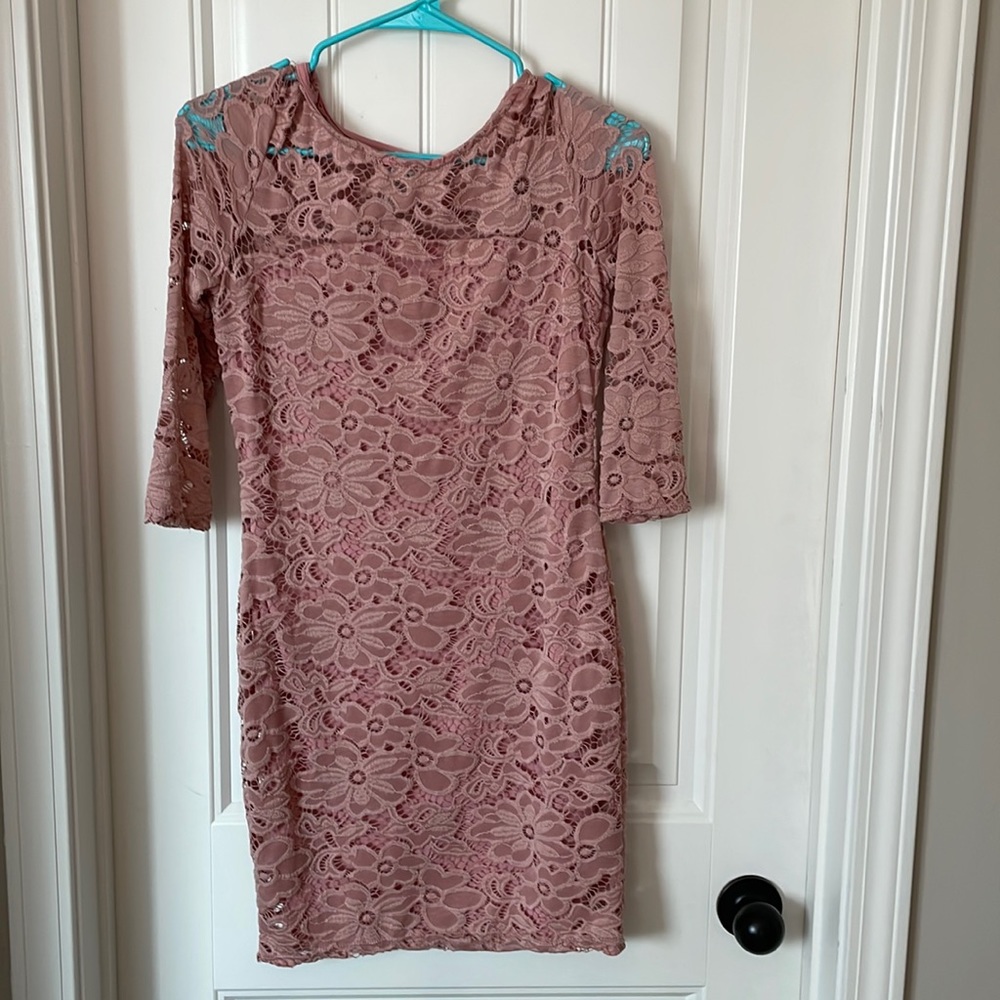 Pink Lacey dress